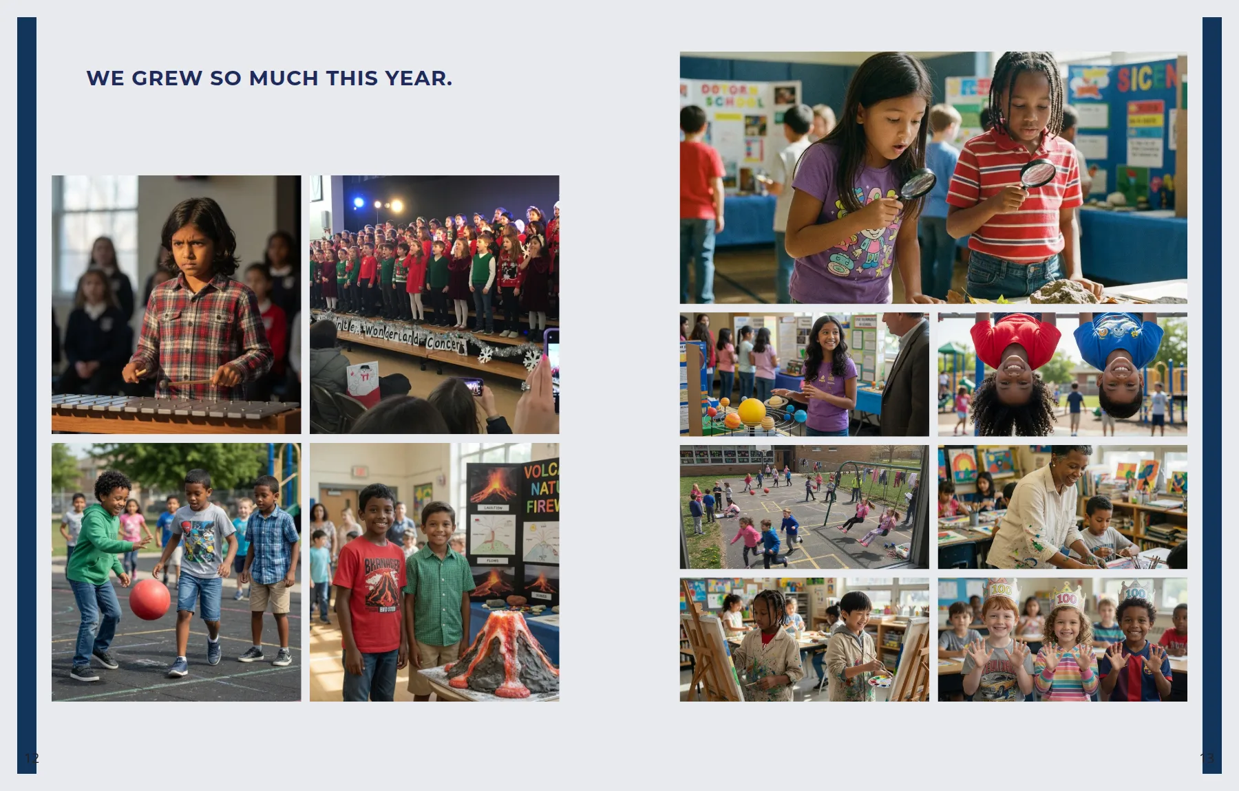 An open yearbook: We grew so much this year